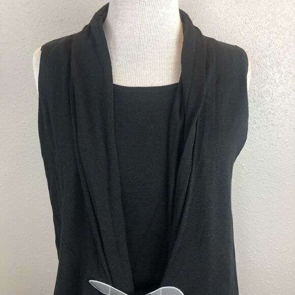 NWT August Silk Sleeveless Belted Top Size Large - Picture 2 of 8